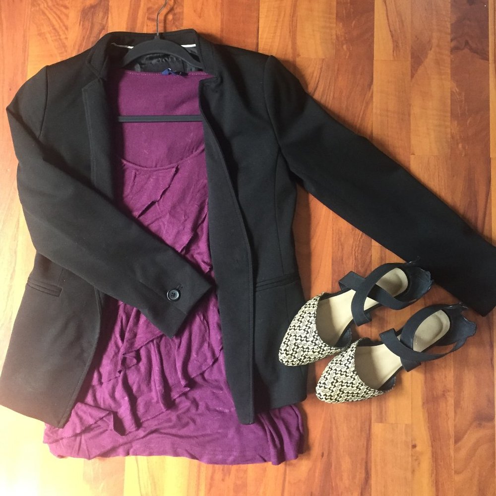 Purple Ruffle Tank Top - Picture 2 of 3